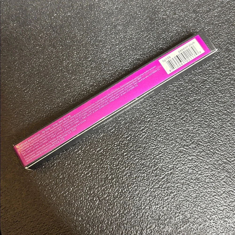 Bundle Frankie Rose Lip Liner & Lip Gloss Bundle New in Box Passion Plum Tease